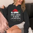 Matching Christmas PJS Most Likely To Read A Book Unisex Hoodie