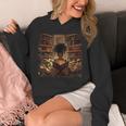 Melanin Afro Women Educated Reading Book History Unisex Hoodie