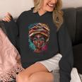 Melanin Girl Afro Book Lover Librarian Teacher Student Unisex Hoodie