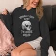 Morally Grey Is My Favorite Color Bookish Skull Unisex Hoodie