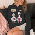 How Many Nights Reading Goose Book Lover Reader Unisex Hoodie