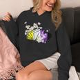 Non-Binary Book Lover Nonbinary Daisy LGBT Reading Pride Unisex Hoodie