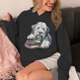 Old English Sheepdog Books Reading Dog Breed Graphic Unisex Hoodie
