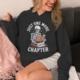One More Chapter Skeleton Reading Books Lovers Readers Unisex Hoodie