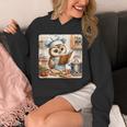 Owl Learning To Cook With Cookbook Chef Apron Stove Cooking Unisex Hoodie Owl Learning To Cook With Cookbook Chef Apron Stove Cooking Unisex Hoodie