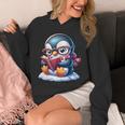 Penguin Reading a Book Animal Unisex Hoodie
