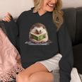 Porcupine Reading Book Hedgehog Book Lover Unisex Hoodie Porcupine Reading Book Hedgehog Book Lover Unisex Hoodie