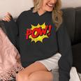 POW -Adults Kids Comic Book Cartoon Pop Art Novelty Sarcastic Unisex Hoodie