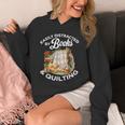 Quilting Sewing Machine Quilter Easily Distracted By Book Unisex Hoodie Quilting Sewing Machine Quilter Easily Distracted By Book Unisex Hoodie