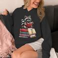 Raccoon Reading Books Matching Bookworm Readers Librarian Unisex Hoodie