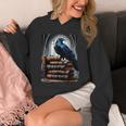 Raven On A Stack Of Books Wisdom Of Odin Unisex Hoodie