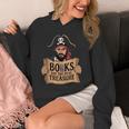 Read Book Reader Library Reading Librarian Pirate Bookworm Unisex Hoodie