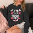 Read Your Heart Out Teacher Reading Book Love Valentines Day Unisex Hoodie Read Your Heart Out Teacher Reading Book Love Valentines Day Unisex Hoodie