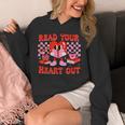 Read Your Heart Out Valentine Reading Book Kid Teacher Unisex Hoodie