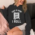 Reader Librarian Library This Is How I Roll Book Cart Meme Unisex Hoodie