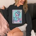 The Reader Retro Reading Skeleton Books Flowers Tarot Card Unisex Hoodie The Reader Retro Reading Skeleton Books Flowers Tarot Card Unisex Hoodie