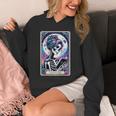 The Reader Tarot Card Reading Skeleton Skull Book Lover Unisex Hoodie
