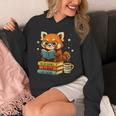 Reading Book Lover Red Panda Read Books Be Kind Stays Weird Unisex Hoodie