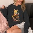 Reading Cat Books Cute Unisex Hoodie