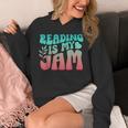 Reading Is My Jam Book Lover Bookworm Teacher Library Reader Unisex Hoodie Reading Is My Jam Book Lover Bookworm Teacher Library Reader Unisex Hoodie