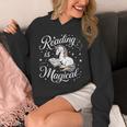 Reading Is Magical Unicorn Book Lover Fantasy Kids Unisex Hoodie