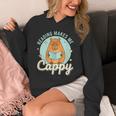 Reading Makes Me Cappy Bookworm Capybara Book Reading Unisex Hoodie