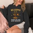 Reading Makes Me Feel Less Murdery Book Dragon Unisex Hoodie