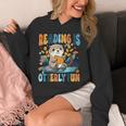 Reading Is Otterly Fun Sea Otter Book Lover Bookworm Unisex Hoodie
