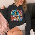 Reads Across Tee America Books Reader Reading Teacher Unisex Hoodie Reads Across Tee America Books Reader Reading Teacher Unisex Hoodie