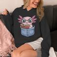 Readsalotl Axolotl Reading Book Lover Reading Pocket Axolotl Unisex Hoodie Readsalotl Axolotl Reading Book Lover Reading Pocket Axolotl Unisex Hoodie