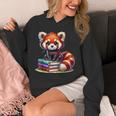 Red Panda Books Lover Reading Bookworm Unisex Hoodie