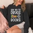 Red Ribbon Week Say No To Drugs Say Yes To Books Drug Free Unisex Hoodie Red Ribbon Week Say No To Drugs Say Yes To Books Drug Free Unisex Hoodie