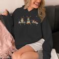 Reindeer Reading Books Christmas Library Classroom Unisex Hoodie Reindeer Reading Books Christmas Library Classroom Unisex Hoodie