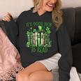 Retro Book Lucky Reading Teacher St Patrick's Day -Adults Small Cotton Blend Polyester Blend Short Sleeve Unisex Hoodie