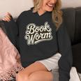 Retro Book Worm Reading For Book Lovers Unisex Hoodie Retro Book Worm Reading For Book Lovers Unisex Hoodie