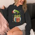 Retro Christmas Ornament Book Christmas Teacher Librarian Unisex Hoodie