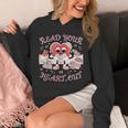 Retro Read Your Heart Out Valentine’s Day Teacher Book Lover Unisex Hoodie