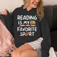 Retro Reading Is My Favorite Sport Football World Book Day Unisex Hoodie Retro Reading Is My Favorite Sport Football World Book Day Unisex Hoodie