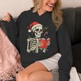 Skeleton Reading Book Christmas Teacher Librarian Book Lover Unisex Hoodie Skeleton Reading Book Christmas Teacher Librarian Book Lover Unisex Hoodie