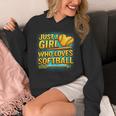 Softball Just A Girl Comic Book Style Graphic For Teens Unisex Hoodie Softball Just A Girl Comic Book Style Graphic For Teens Unisex Hoodie
