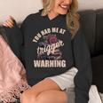 Spicy Books Merch Dark Romance You Had Me At Trigger Warning Unisex Hoodie