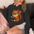 Squirrel Reading Book Lover Unisex Hoodie Squirrel Reading Book Lover Unisex Hoodie