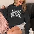 Support Your Local Library Horror Bookworm Unisex Hoodie Support Your Local Library Horror Bookworm Unisex Hoodie