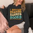 I Survived Reading Banned Books Read Librarian Men Women Unisex Hoodie