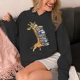 Teacher Shirt Giraffe Holding Books Bookworm Librarian Unisex Hoodie Teacher Shirt Giraffe Holding Books Bookworm Librarian Unisex Hoodie
