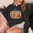Thanksgiving Fall Books Pumpkins Vintage Library Teacher Kid Unisex Hoodie