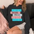 Threadless Grey Sky Chai Trans Book Pride Graphic Unisex Hoodie Threadless Grey Sky Chai Trans Book Pride Graphic Unisex Hoodie