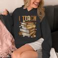 History Month I Teach Melanin Book Black Teacher Unisex Hoodie