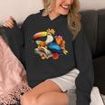Toucan Reading Book Unisex Hoodie