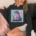 Trex Reading Book Dinosaur Unisex Hoodie
